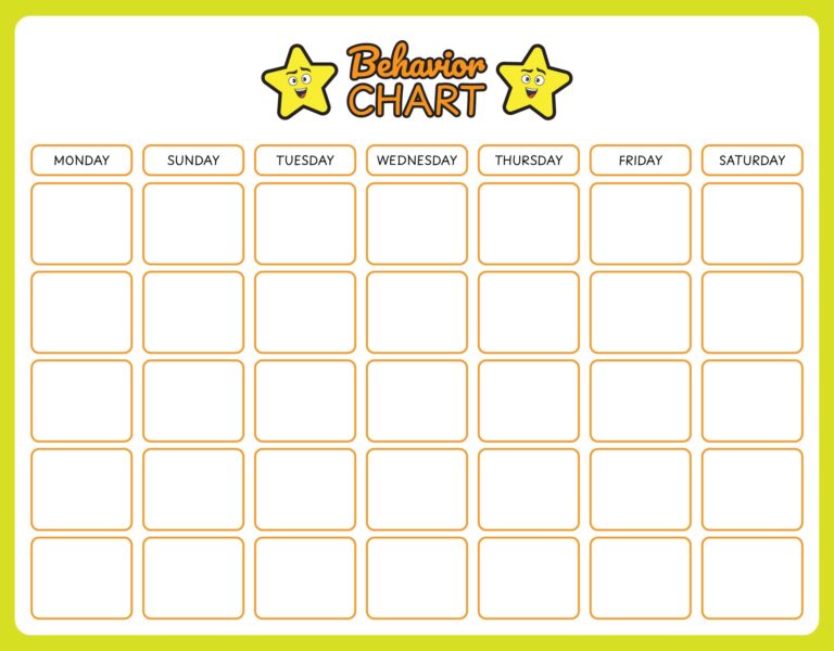 Sticker Reward Chart Free Printable Printable Party Favors