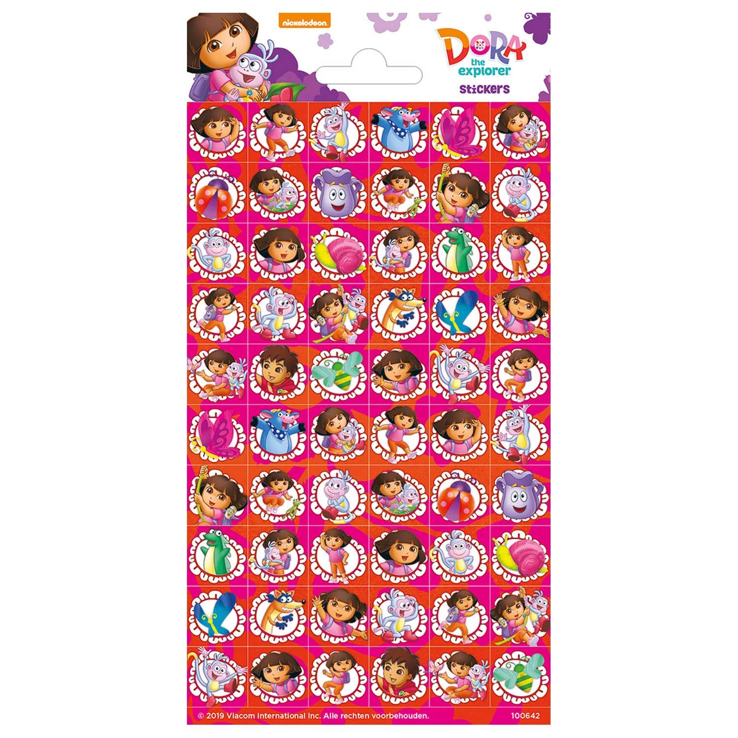 Sticker Sheet Dora Thimble Toys