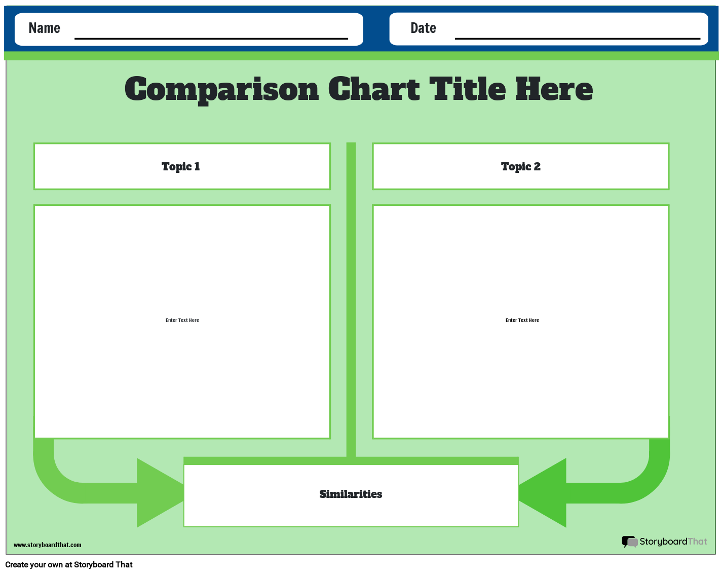 Storyboard That Free Comparison Chart Templates For 2025 Storyboard That Free Comparison Chart Templates For 2025