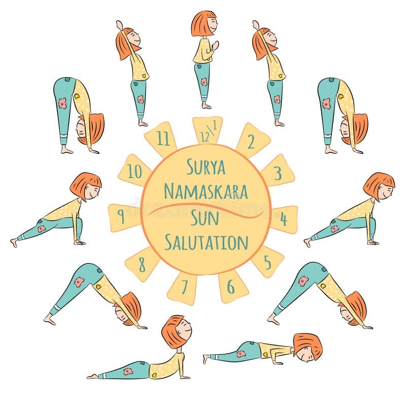 Surya Namaskara Stock Illustrations 155 Surya Namaskara Stock Illustrations Vectors Clipart Dreamstime
