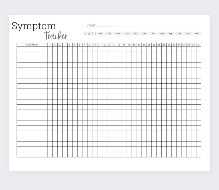 Symptom Tracker printable Medical Planner medical Diary medication Log Medication Tracker medication Planner Pain Tracker symptoms Journal Etsy