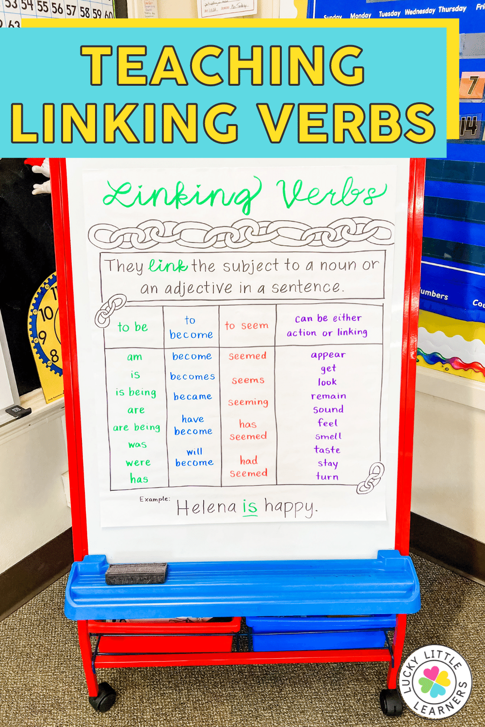 Printable Helping And Linking Verbs Chart