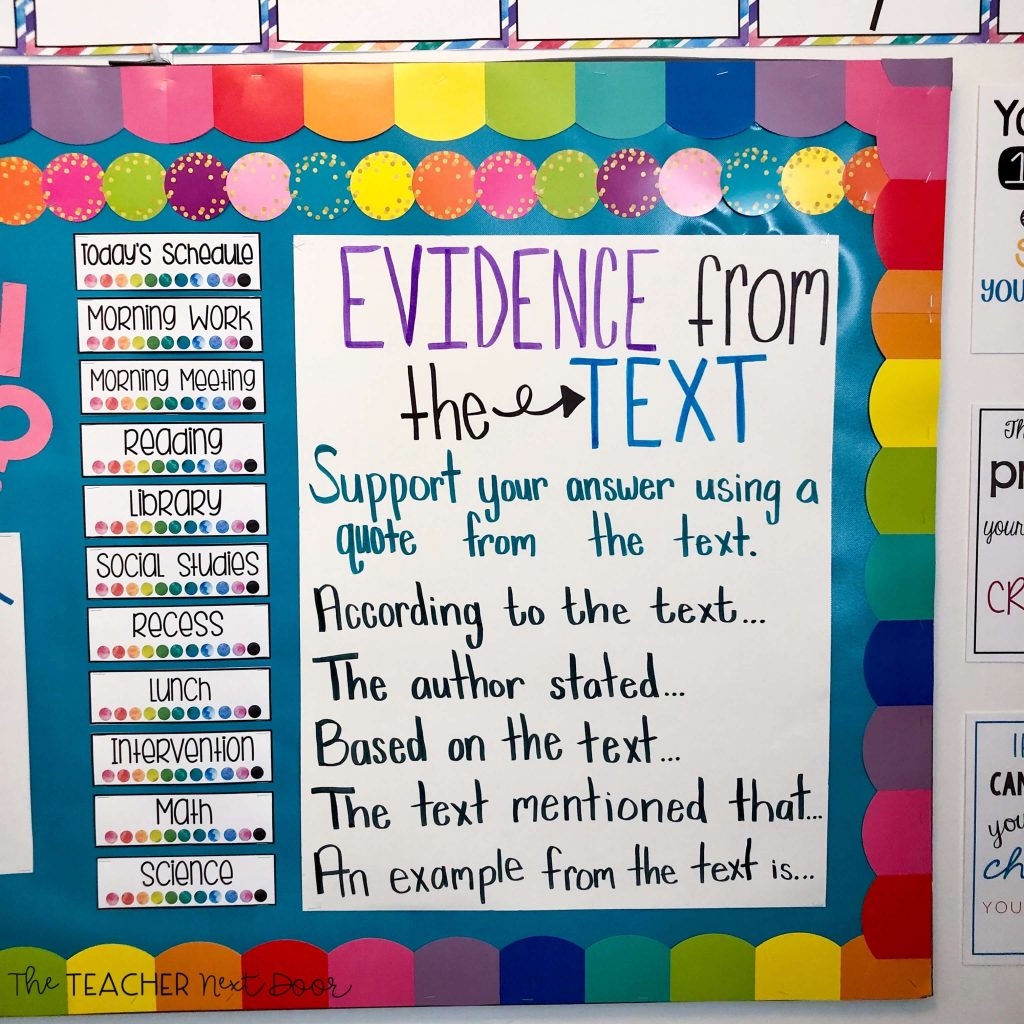 Teaching Text Evidence The Teacher Next Door Teaching Text Evidence The Teacher Next Door