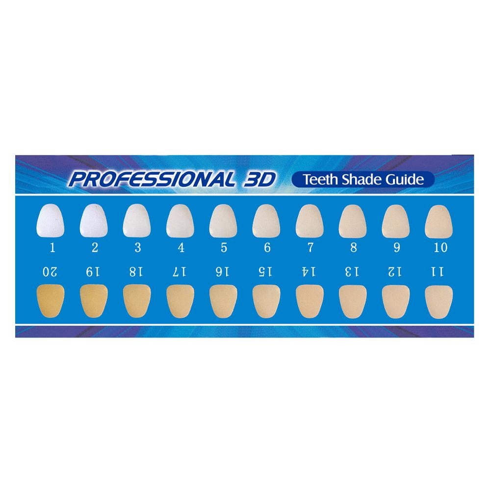 Teeth Shade Chart Teeth Shade Chart