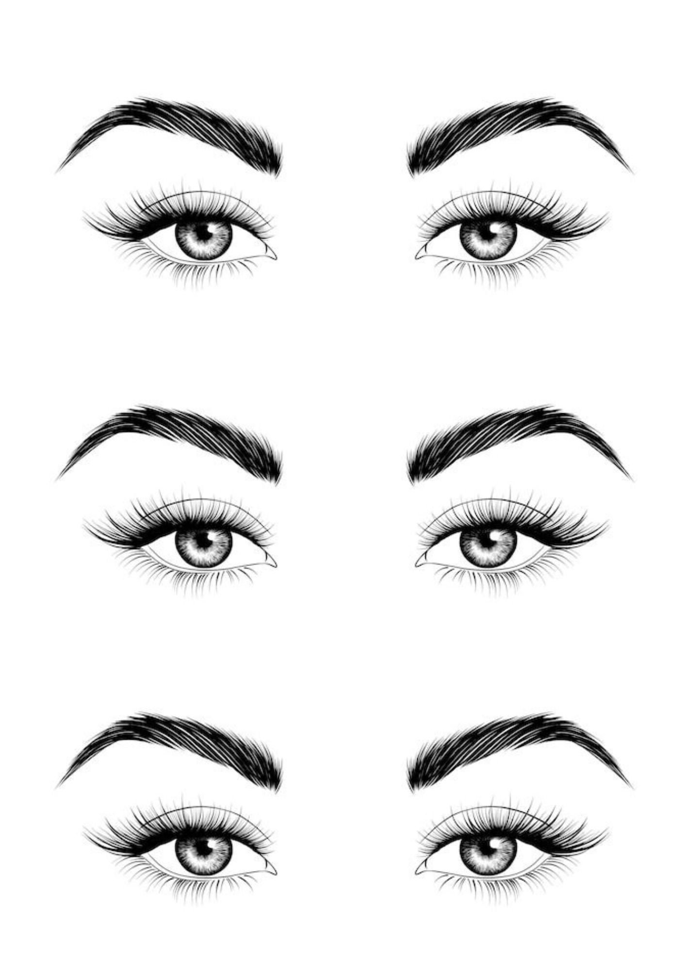 Templates To Practice Makeup Eyes Eyes Chart Etsy Templates To Practice Makeup Eyes Eyes Chart Etsy