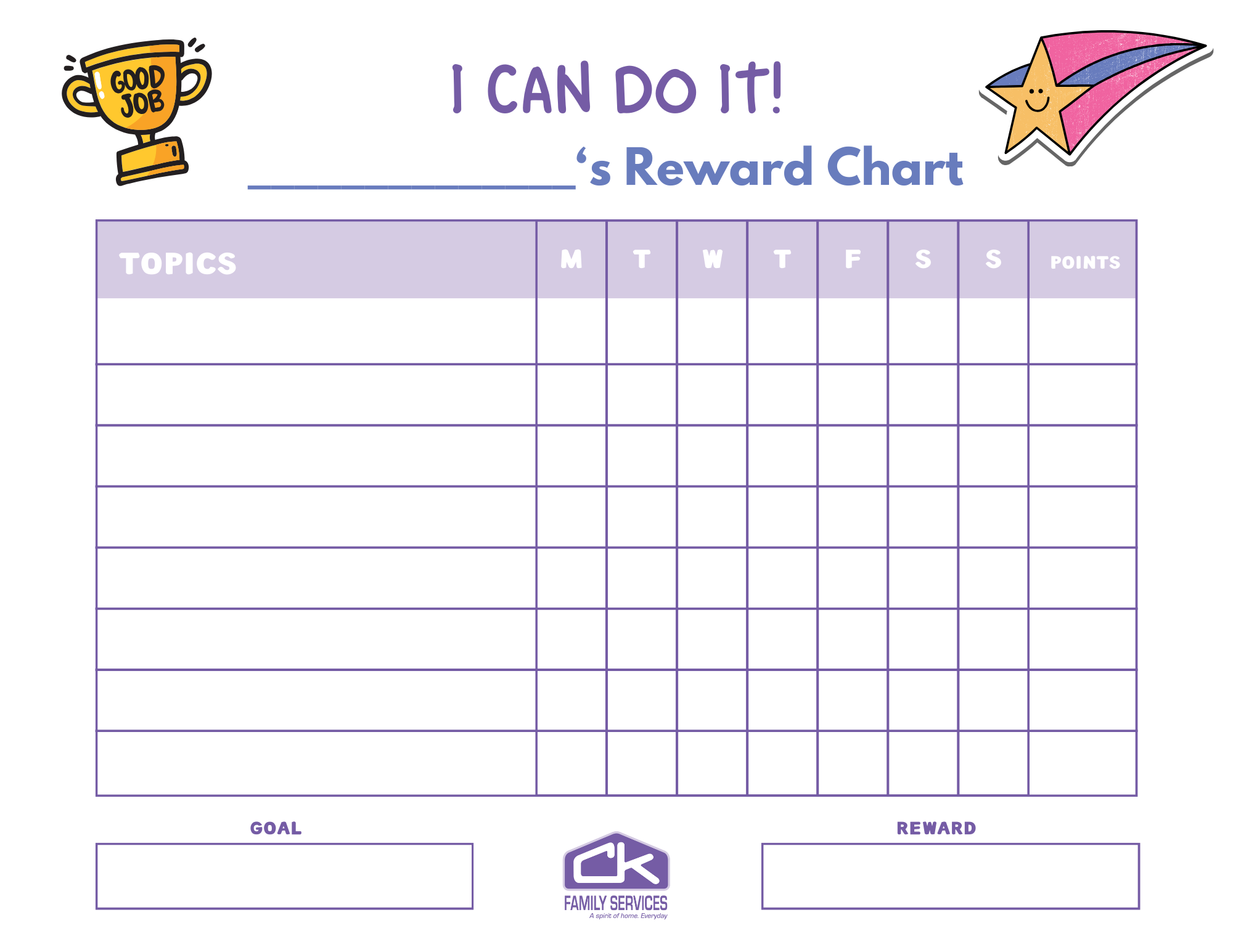 Free Printable Girls Sticker Chart