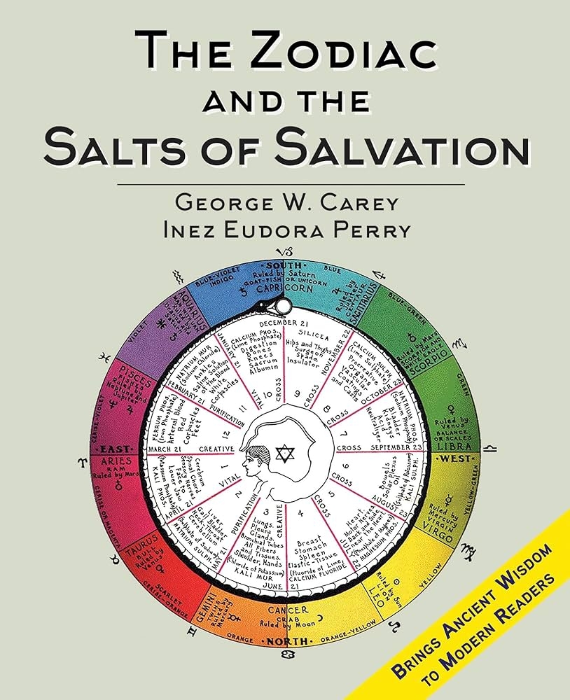 The Zodiac And The Salts Of Salvation Two Parts Carey George W 9781635618884 Amazon Books