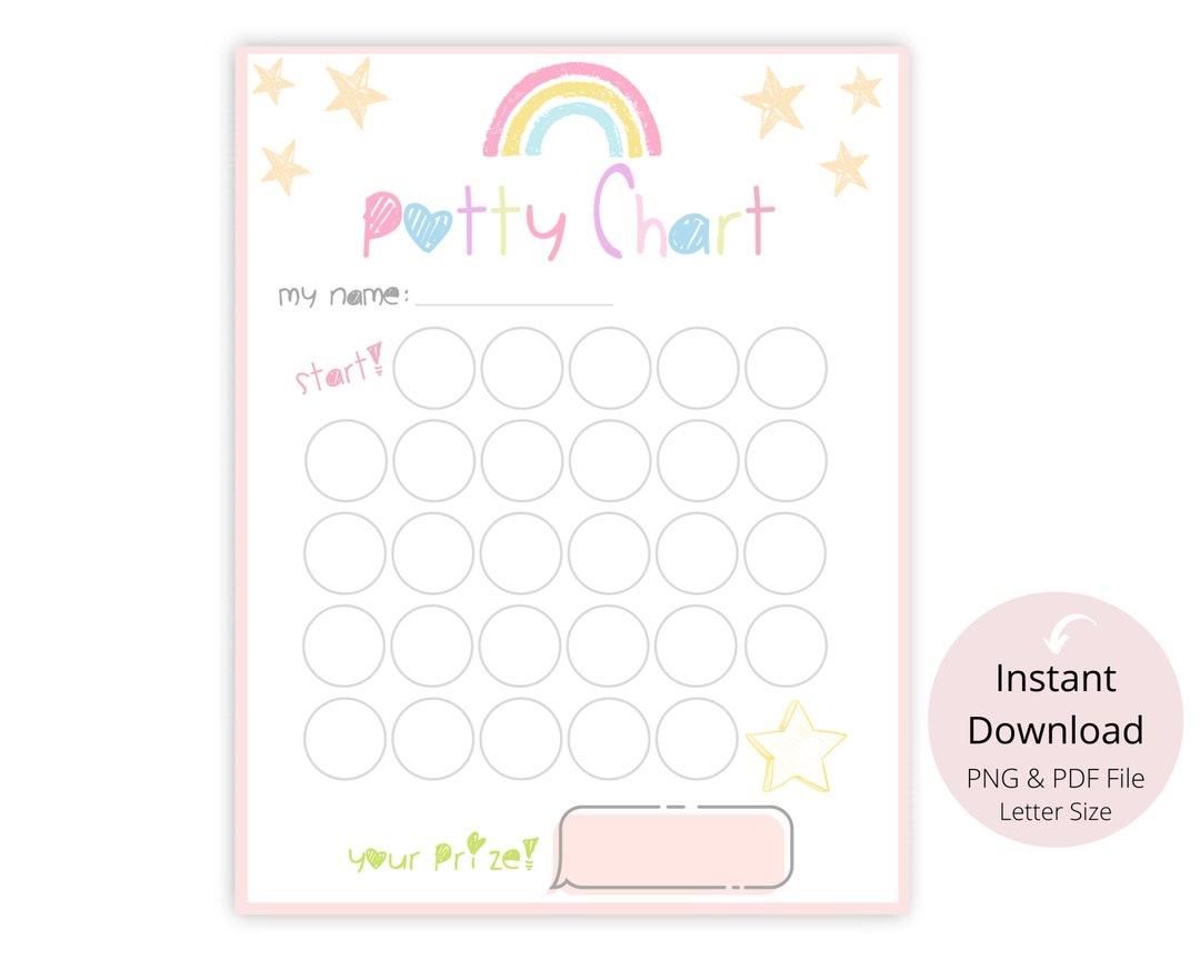 Simple Printable Potty Chart