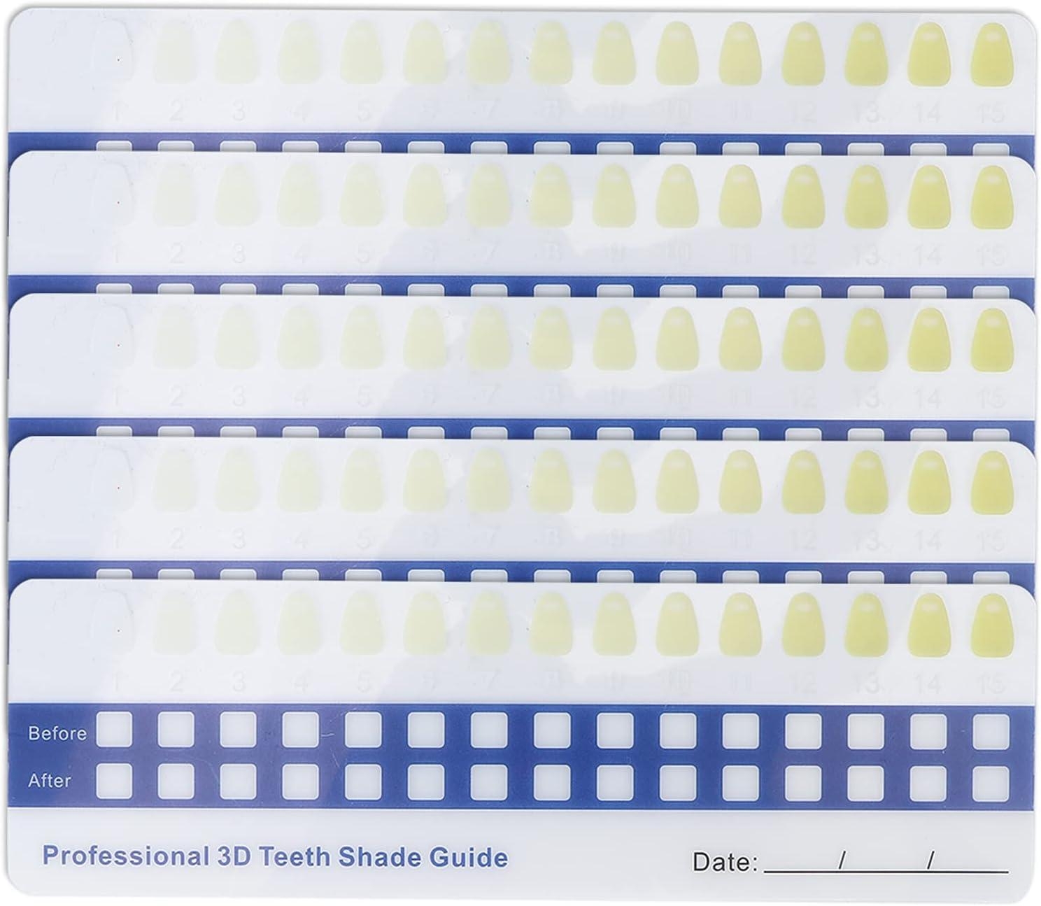 Tooth Shade Guide 20 Colors Dental Teeth Whitening 3D Shade Guide Tooth Bleaching Shade Guide Vita Tooth Whitening Guide
