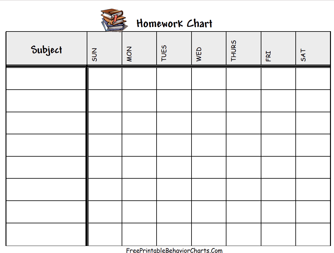Top 7 FREE Homework Schedule Templates PDF WORD EXCEL Word Excel Templates