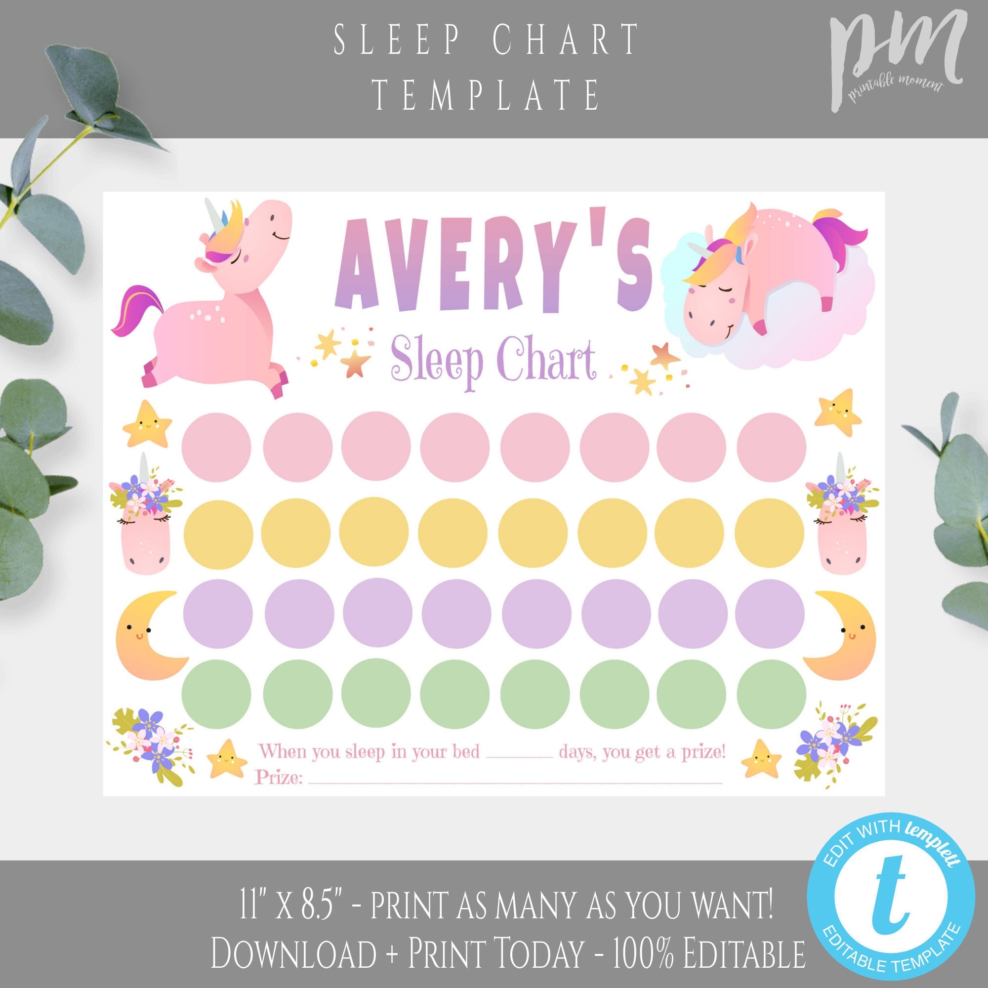 Printable Unicorn Reward Chart