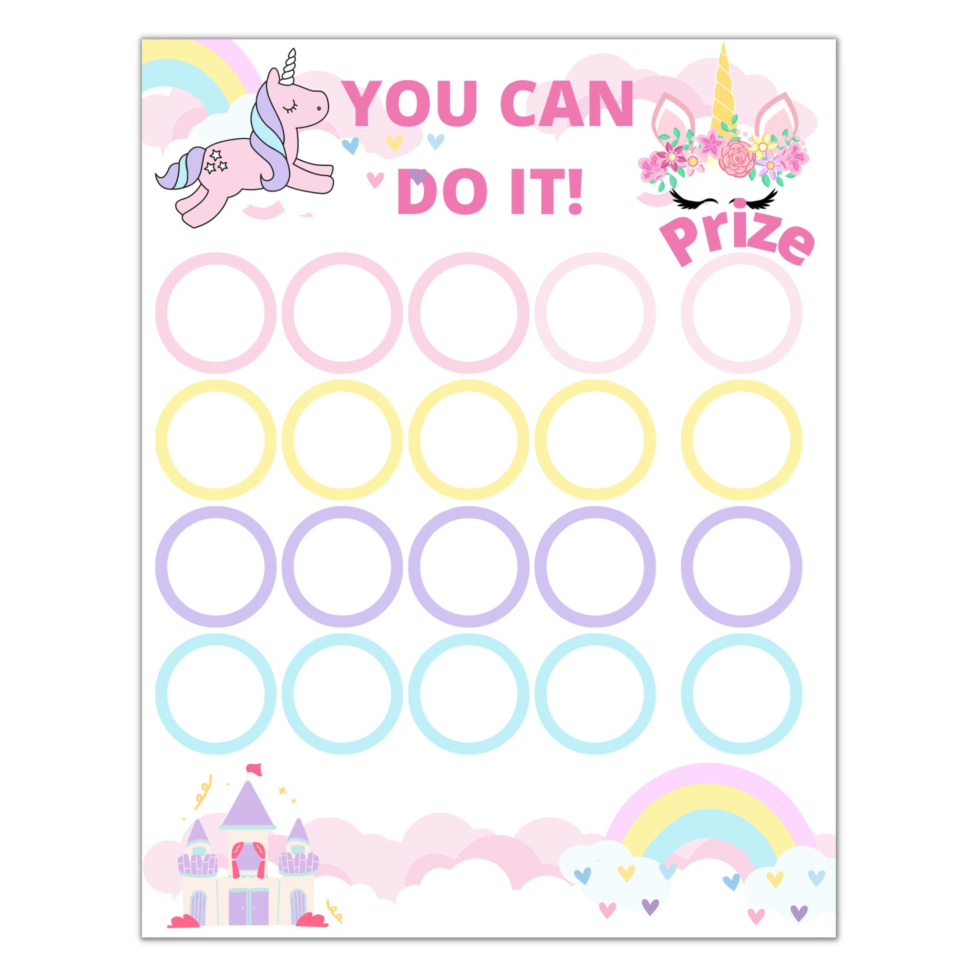 Chore Reward Chart Free Printable Unicorn Chore Reward Chart Free Printable Unicorn