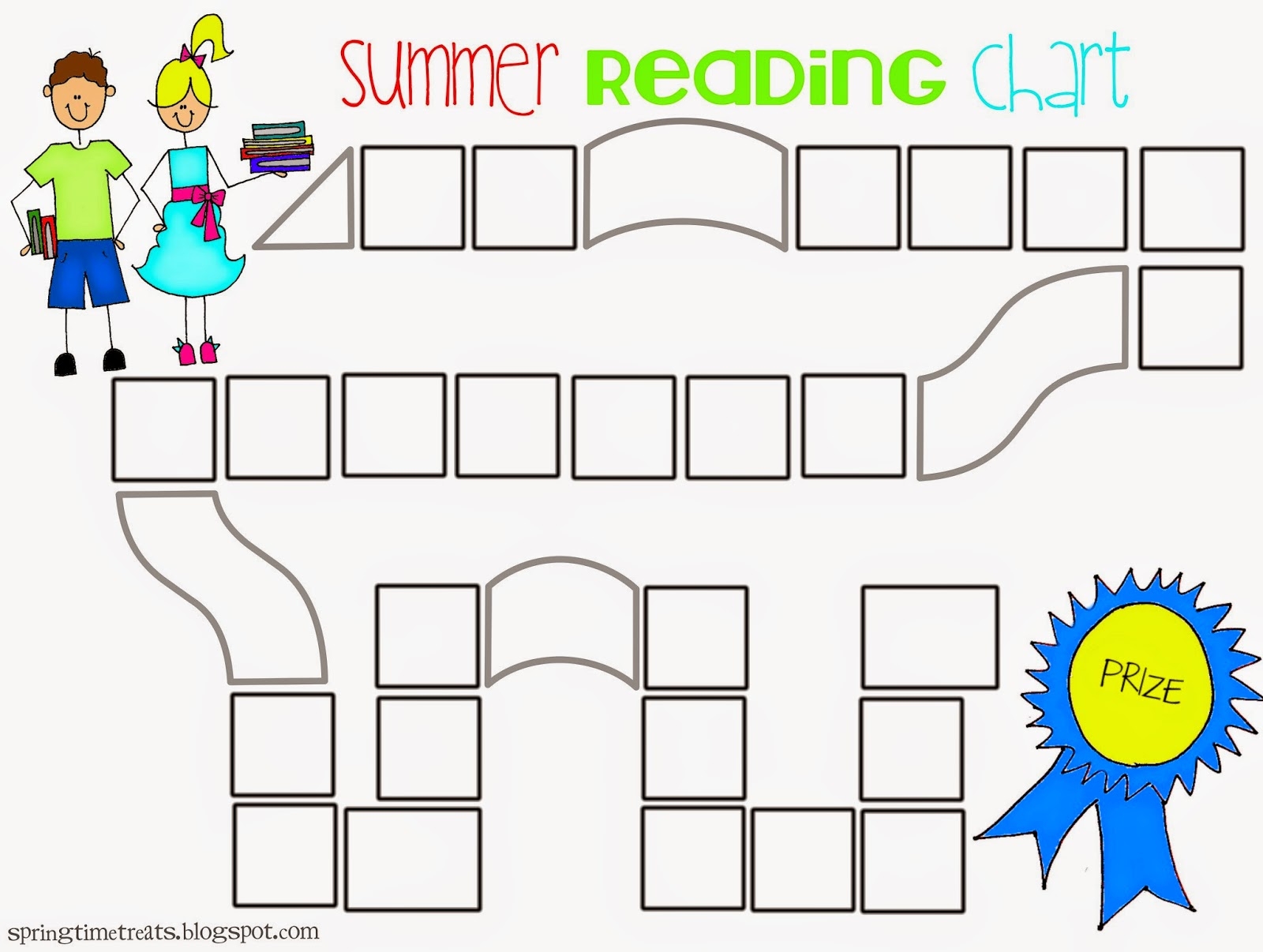 Updated Reading Chart Free Printable Spring Time Doodles