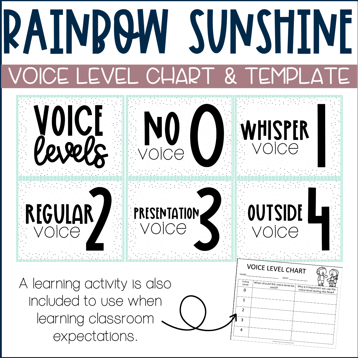 Printable Voice Level Chart Pdf