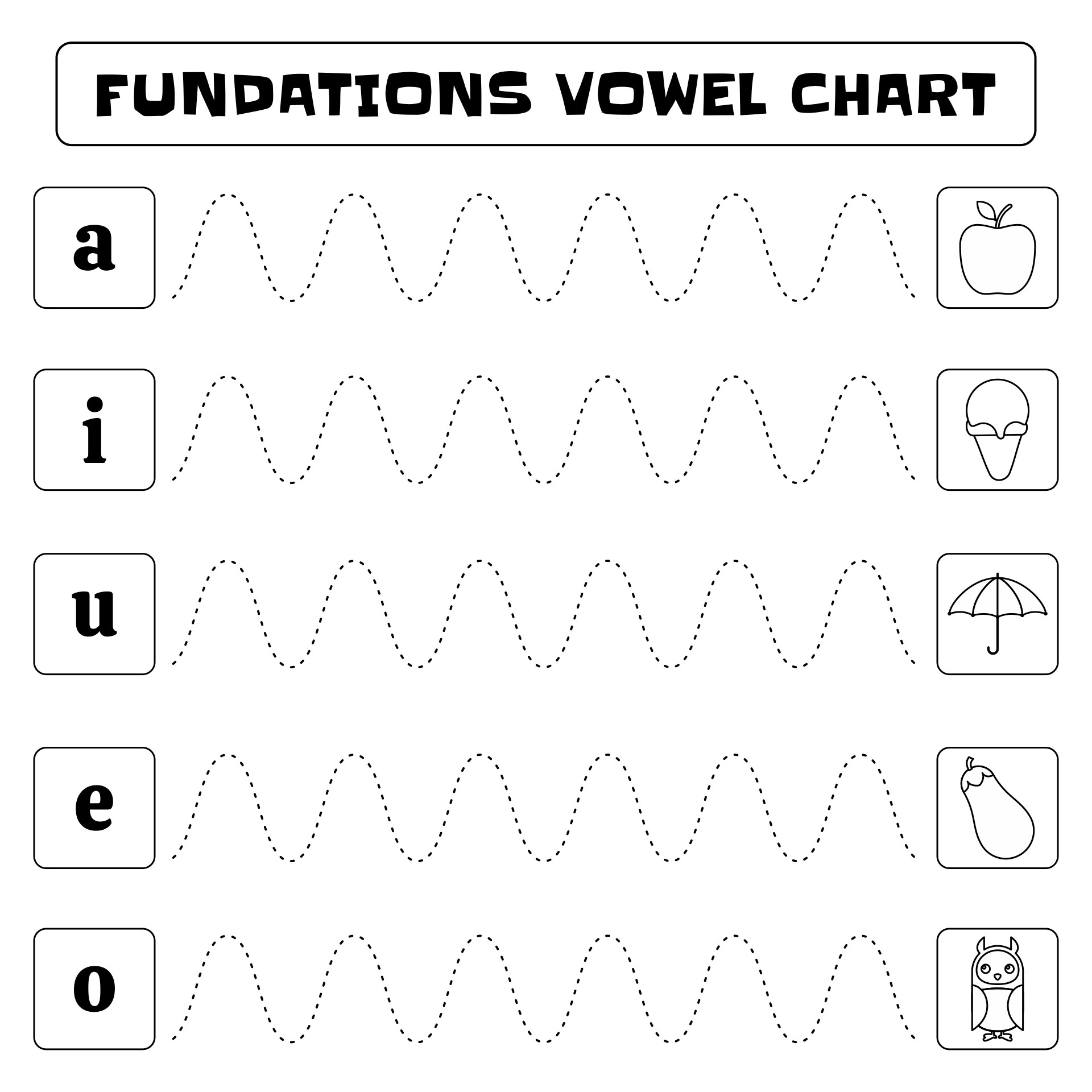 Printable Fundations Vowel Team Chart Printable Fundations Vowel Team Chart