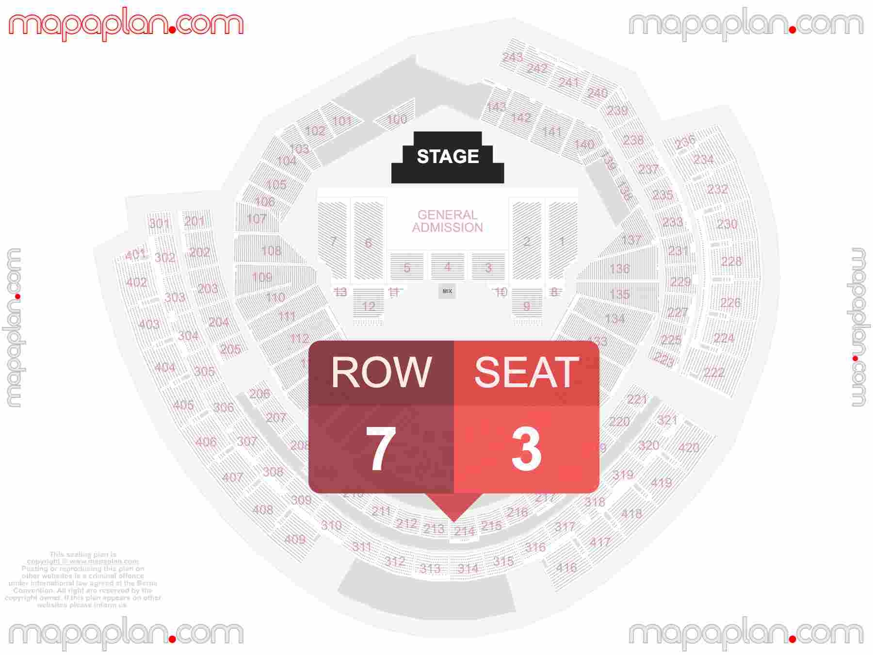 Washington Nationals Park Detailed Interactive Seating Chart With Seat Row Numbers MapaPlan