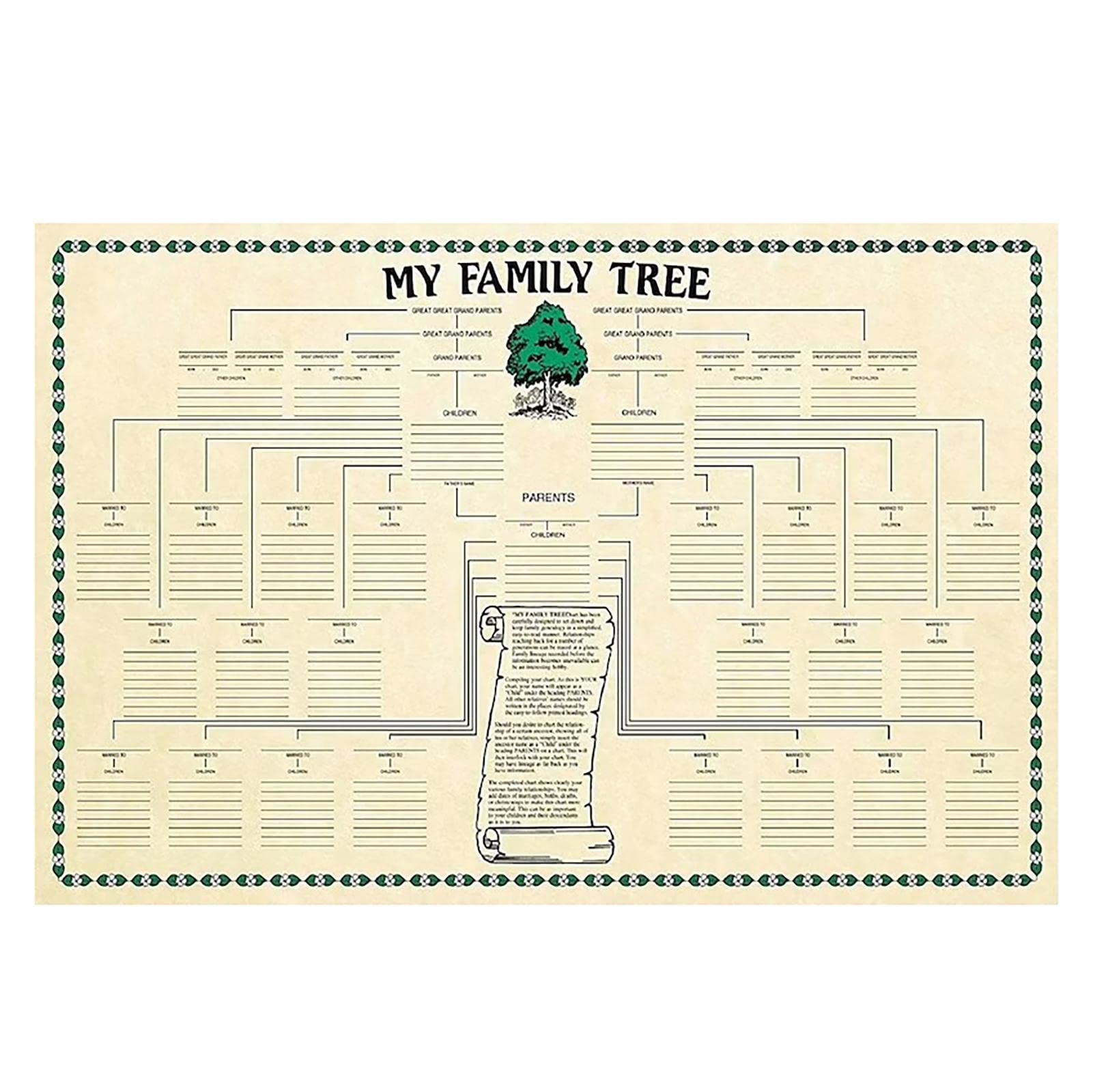 Printable 7 Generation Family Tree Chart
