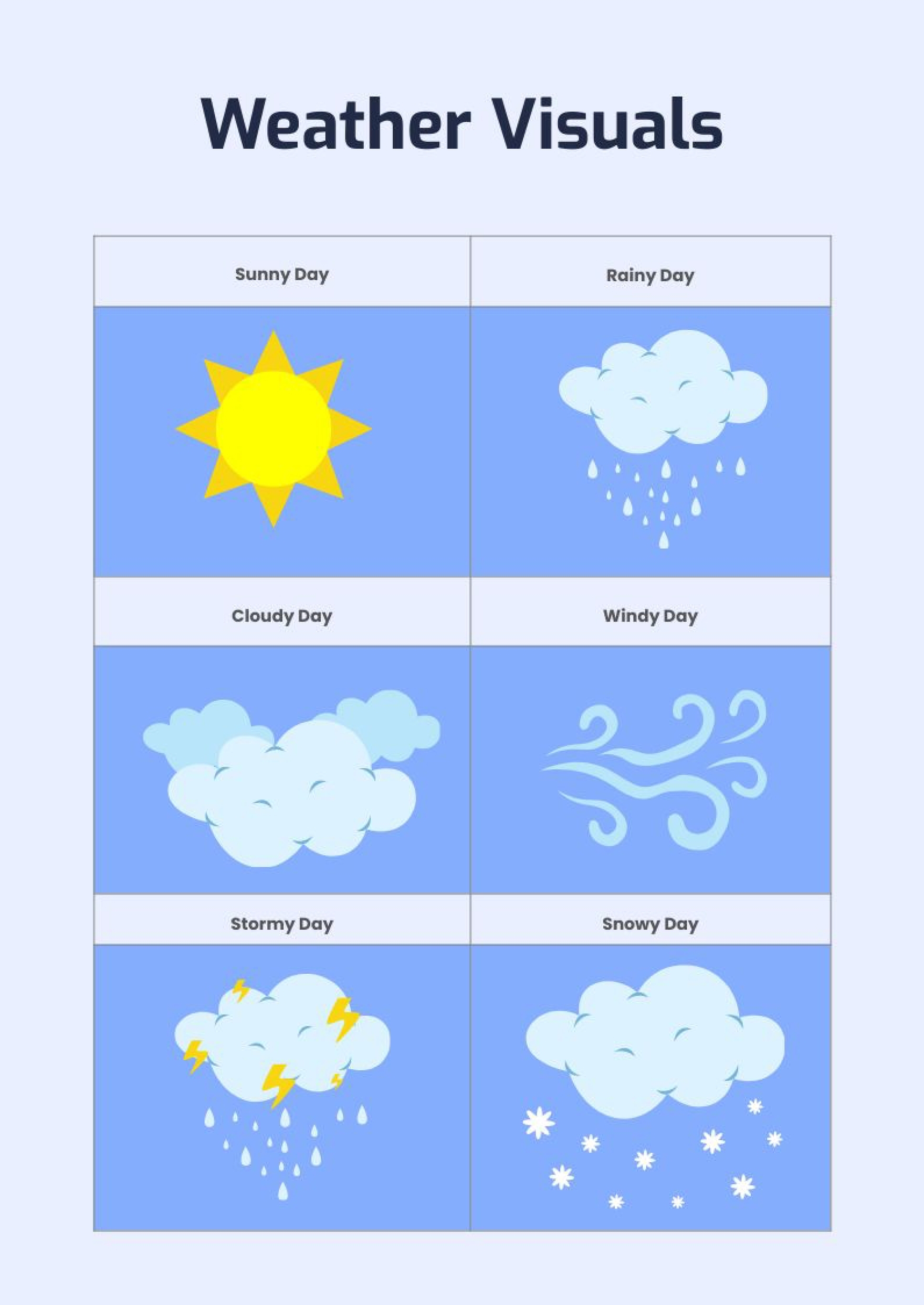 Printable Weather Chart For Kindergarten