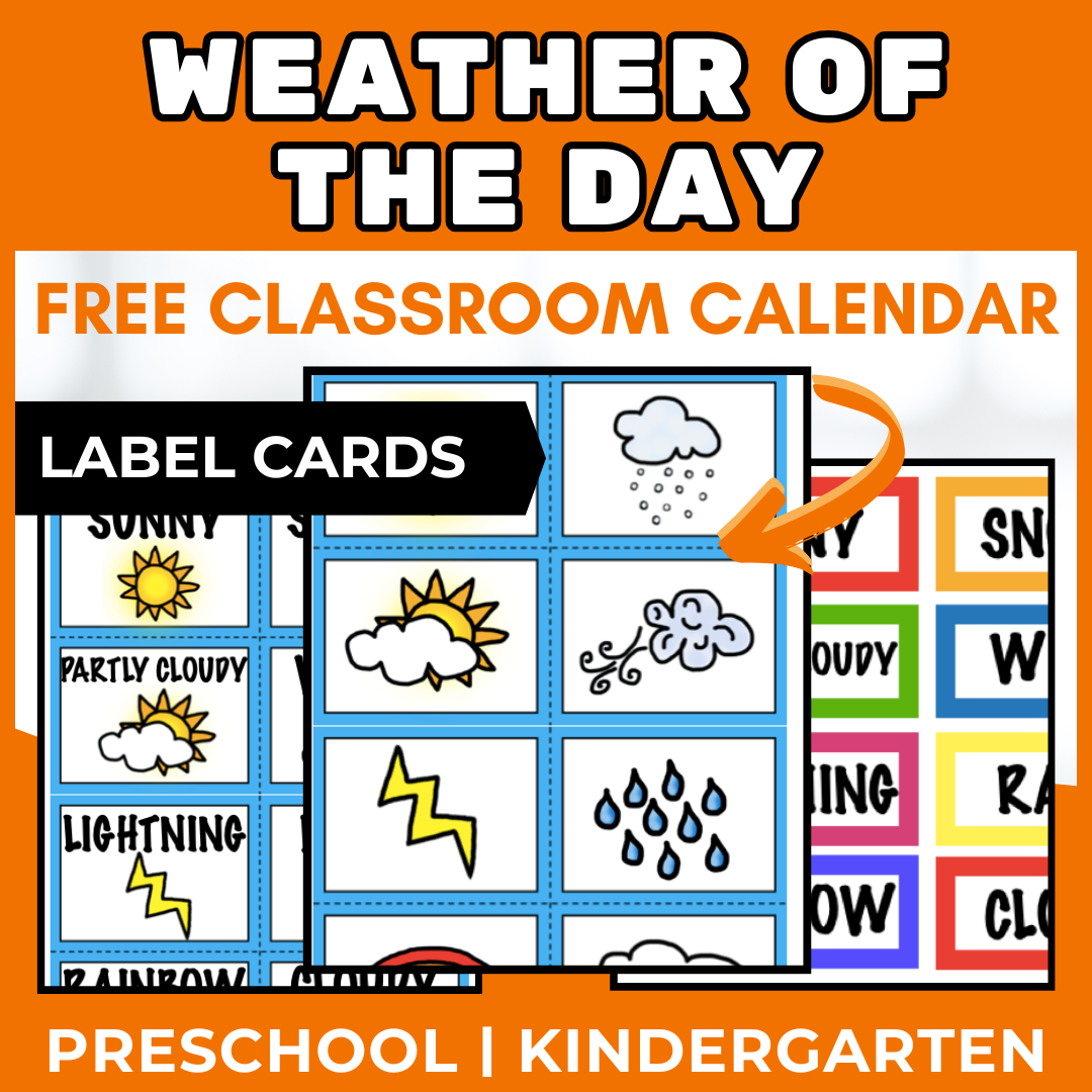 Weather Of The Day Chart Cards Made By Teachers