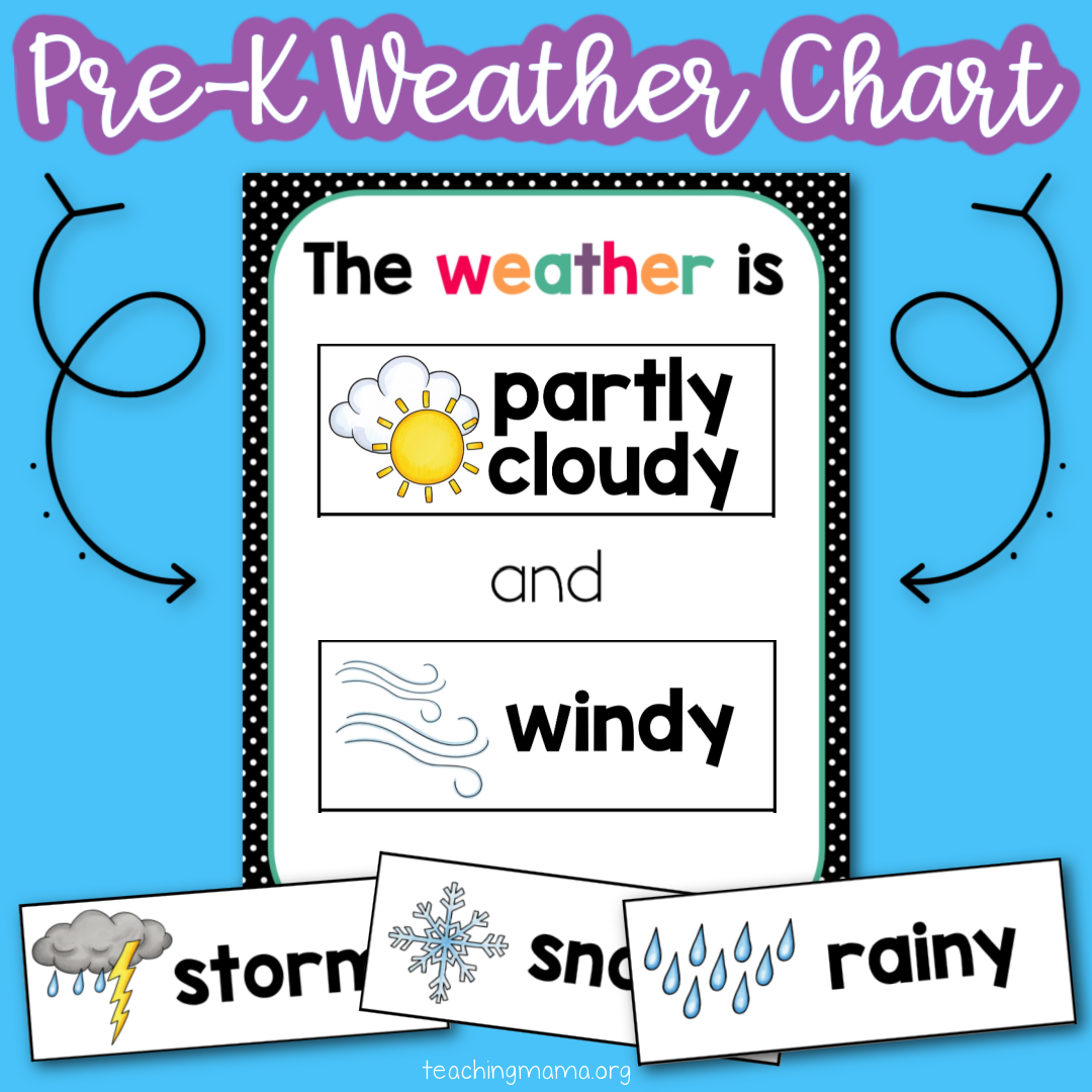Weather Chart For Kids Free Printable
