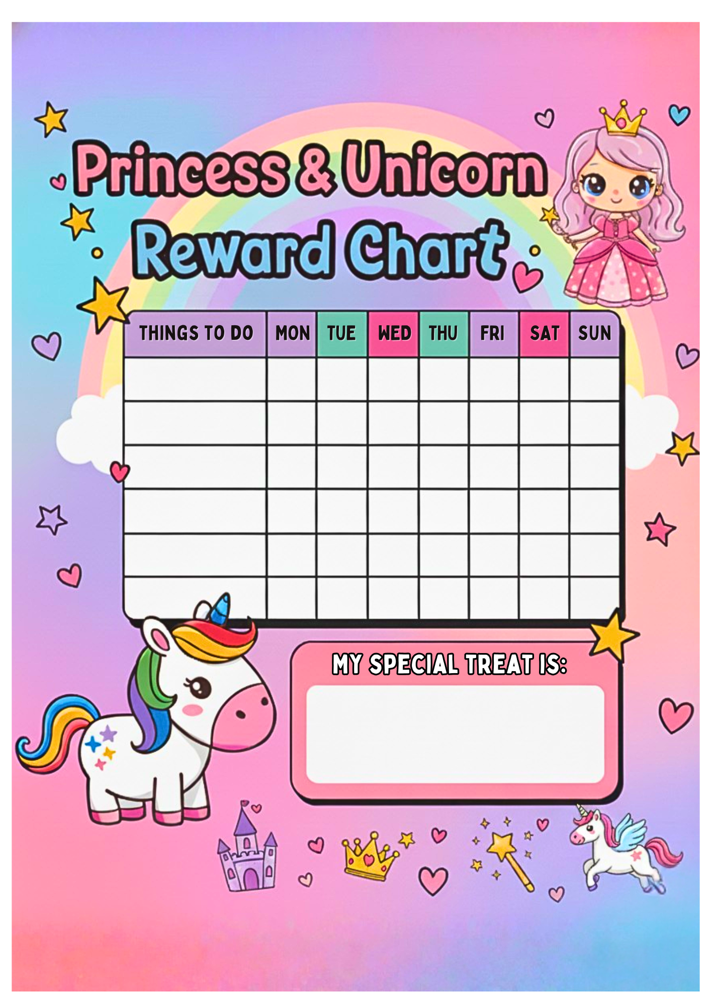 Weekly Reward Chart For Unicorns Princess Space Free Printable Free Social Work Tools And Resources SocialWorkersToolbox Weekly Reward Chart For Unicorns Princess Space Free Printable Free Social Work Tools And Resources SocialWorkersToolbox