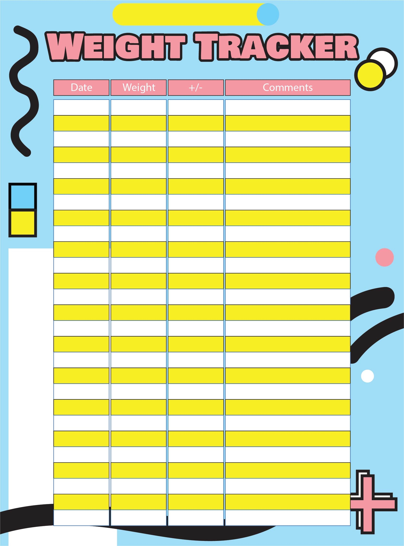 Weight Loss Logs Charts 10 Free PDF Printables Printablee