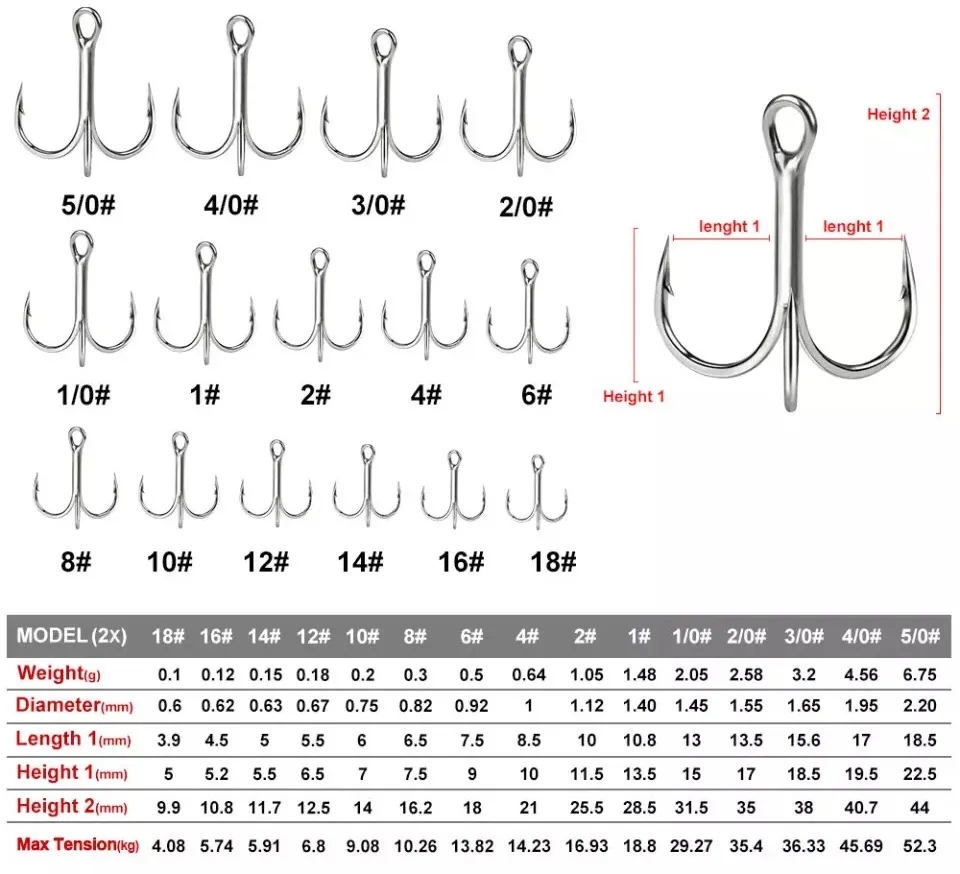 Weighted Treble Hooks Northland Tackle 2 3 Sting r Rig Hooks Lot Of 3 3 Per Pack Stinger Hooks Walleye