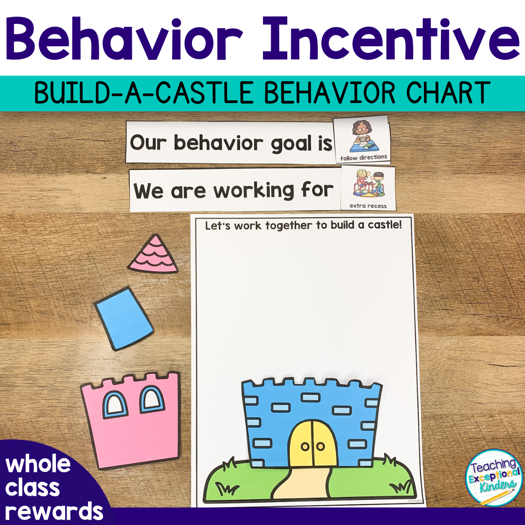 Whole Class Classroom Management Positive Behavior Chart Build A Castle Teaching Exceptional Kinders