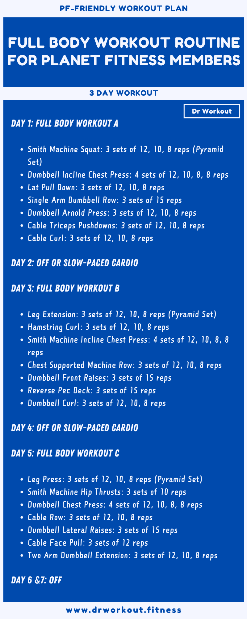 Women s Workout Routine For Planet Fitness with PDF Dr Workout