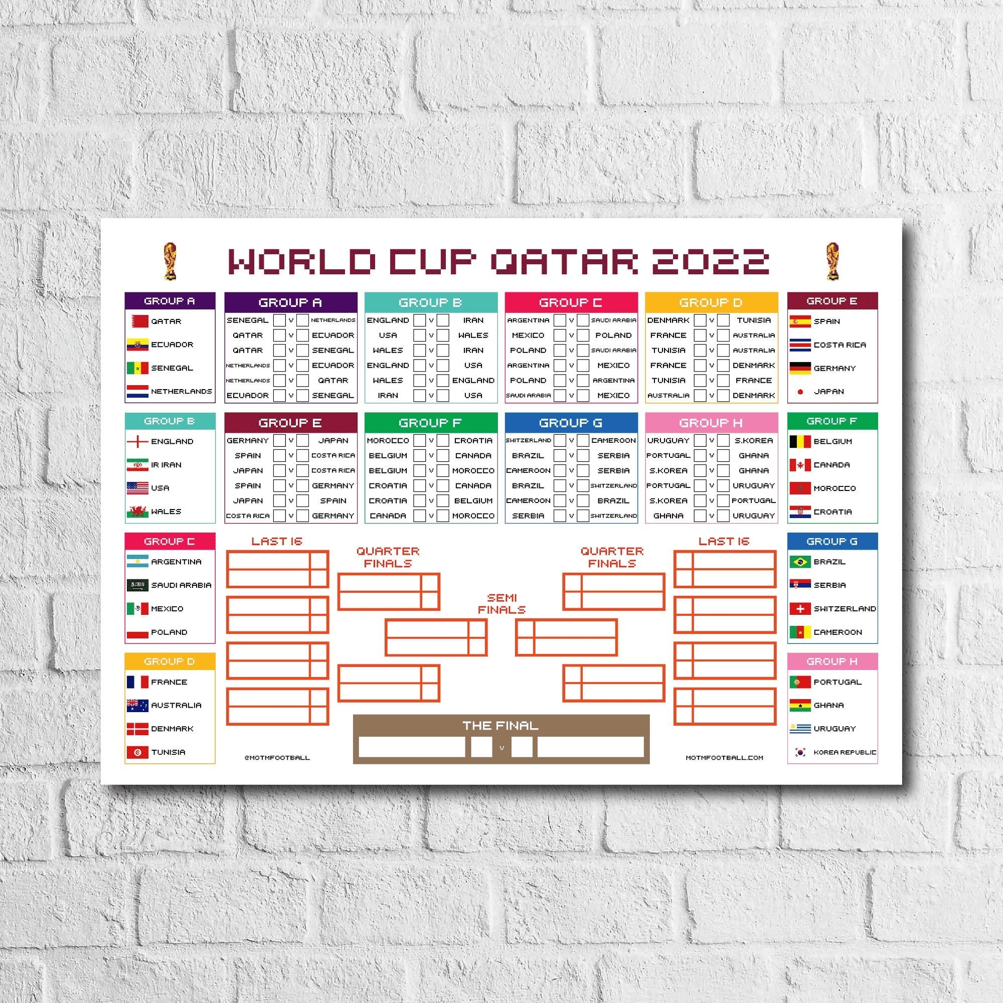 World Cup Printable Chart