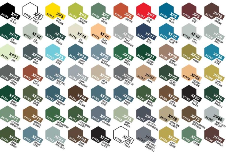 XF Paint Chips Tamiya Acrylic Paint XF Tamiya USA