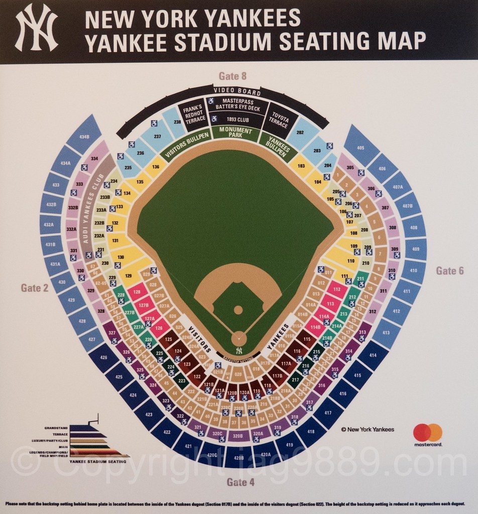 Yankee Stadium Seating Map The Bronx New York City Flickr Yankee Stadium Seating Map The Bronx New York City Flickr