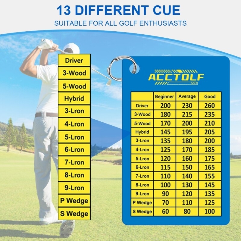 Golf Club Distance Chart Printable