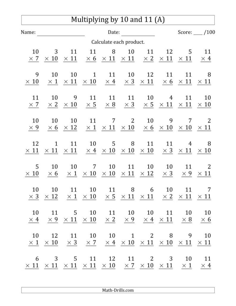 0 1 2 3 Multiplication Worksheets - Free Printable