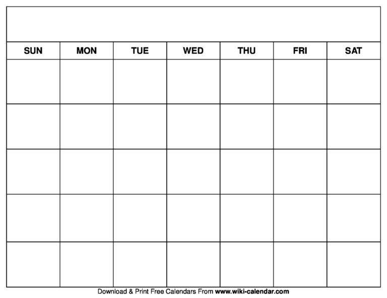 Free printable 4 Block Blank Chart Printable with empty sections for notes and planning