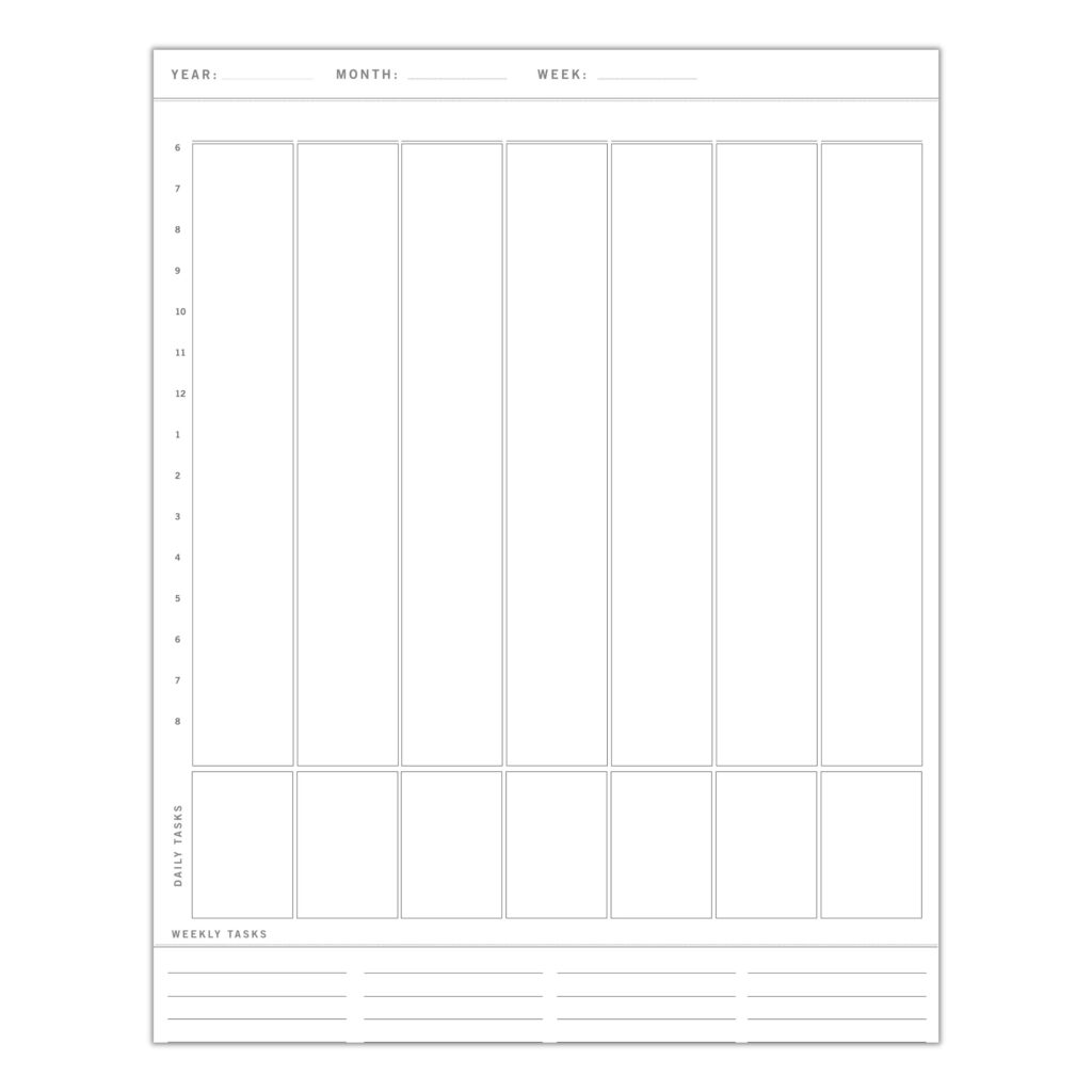 Free printable Blank 10 Column Chart Template for organizing data in a structured format