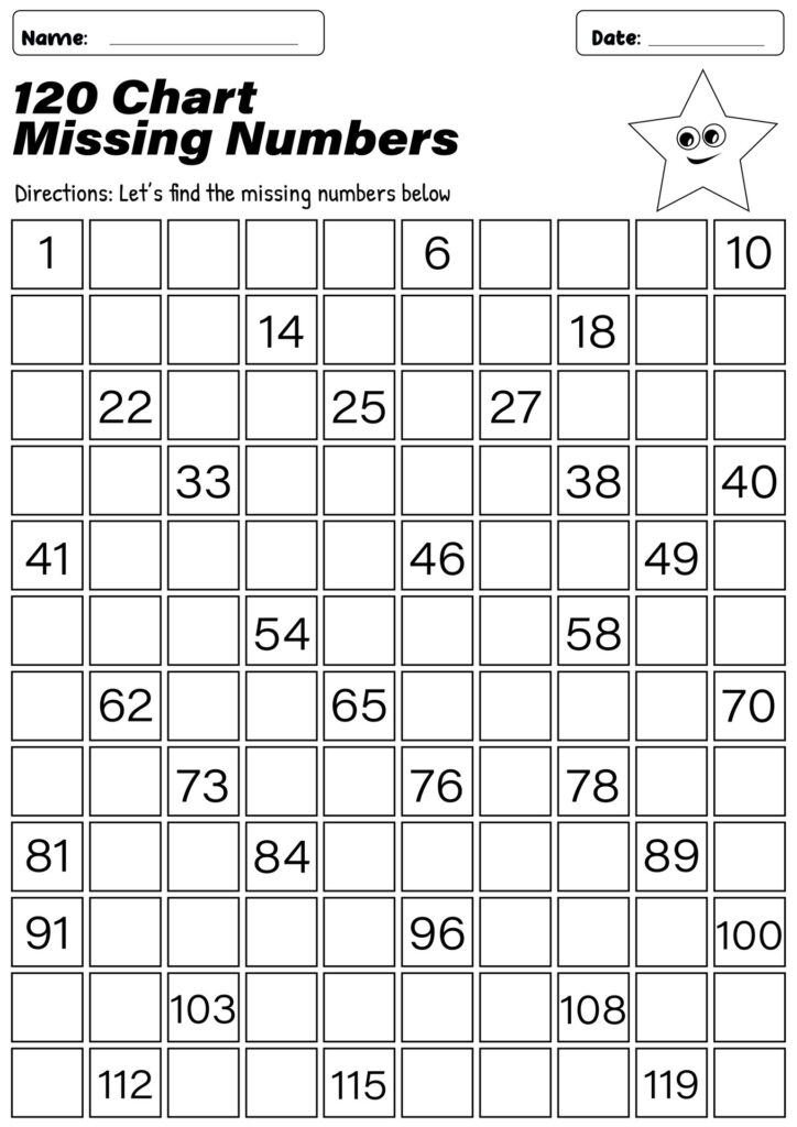 Blank Chart 1 120 – 10 Free PDF Printables | Printablee Blank Chart 1 120 - 10 Free PDF Printables | Printablee