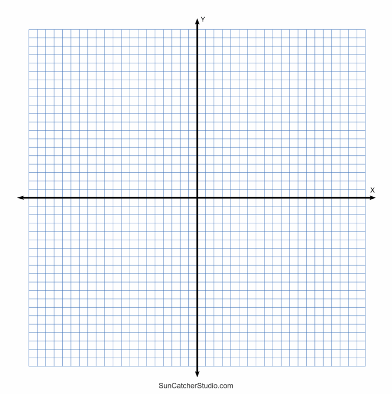 Free printable Blank Graph Template 40 By 40 Block Square for plotting points and graphs