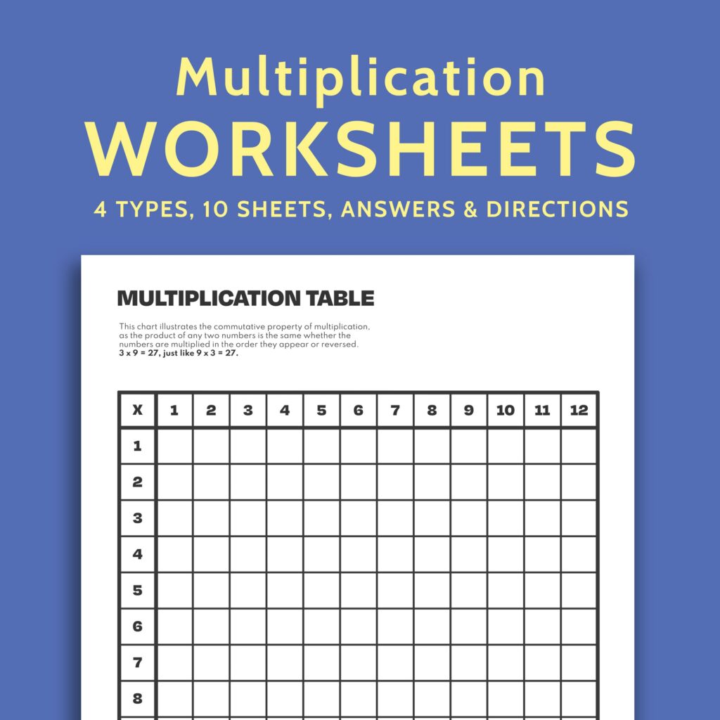 Blank Multiplication Grid Printable Free for Practice Free Blank Multiplication Grid Printable Free for educational use and practice