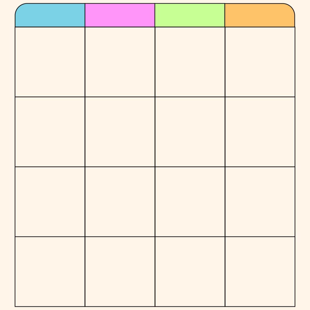 Blank Table Template Blank Table Template