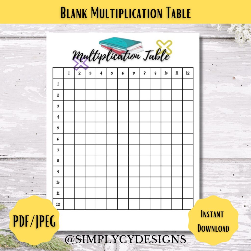 Blank Times Table Worksheet Printable Multiplication Chart 1 12 Tree Blank Times Table Worksheet Printable Multiplication Chart 1 12 Tree
