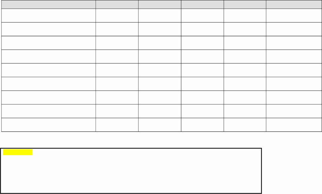 Chart Templates For Word - Free Word Template