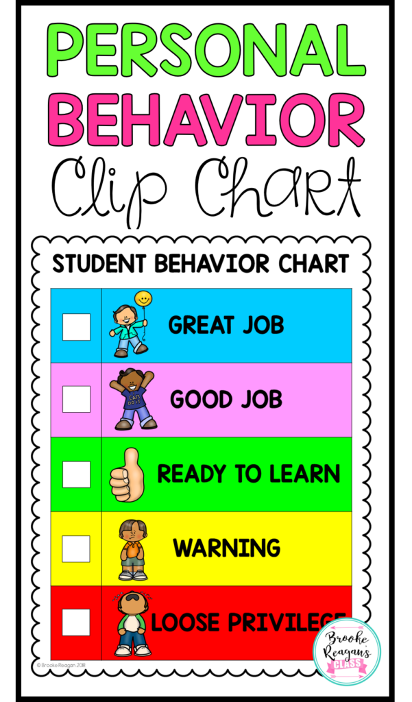 Download and print Printable Personal Clip Chart (Free PDF)