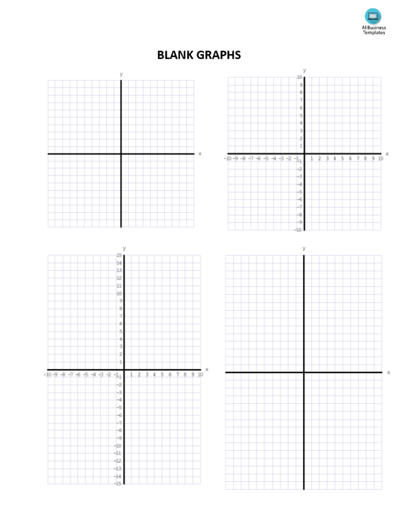 免费 Printable Blank Graphs template | 样本文件在 allbusinesstemplates.com