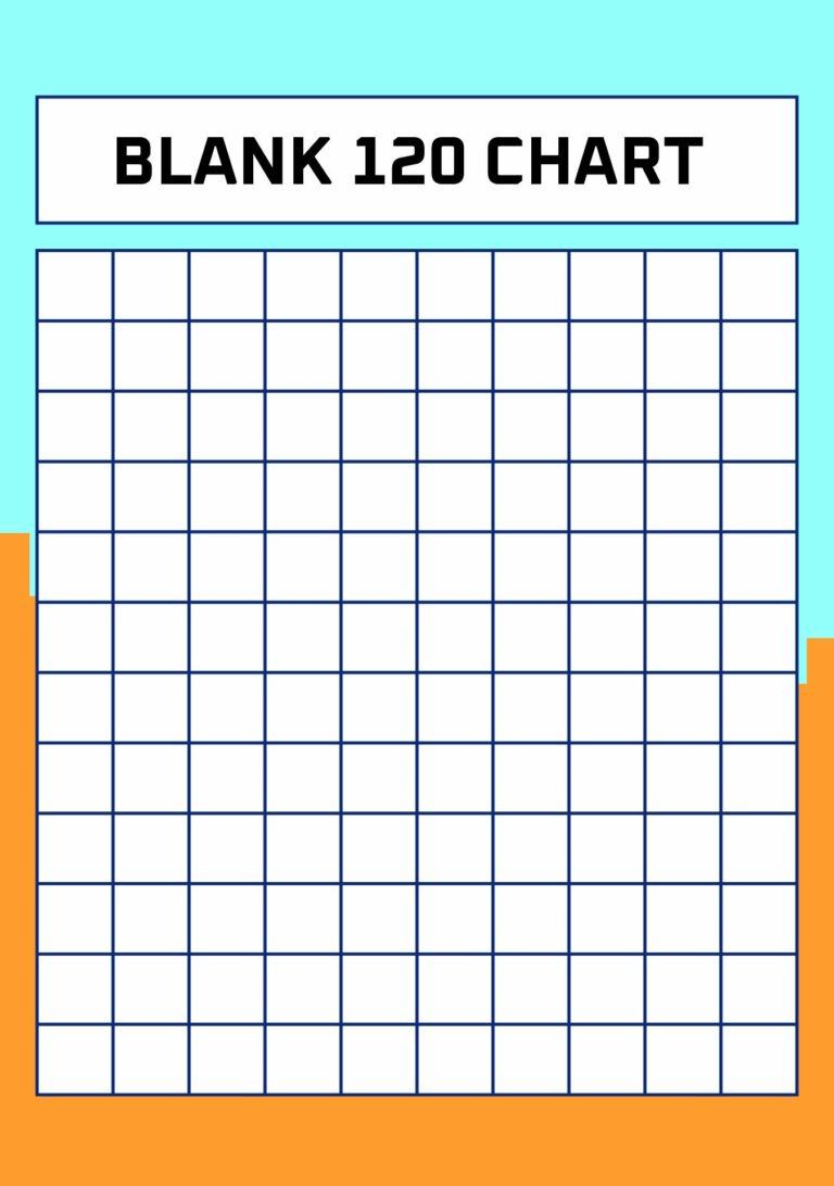 Fill In The Blank 120 Chart Printable - Blank 120 Chart - 10 Free PDF Printables | Printablee