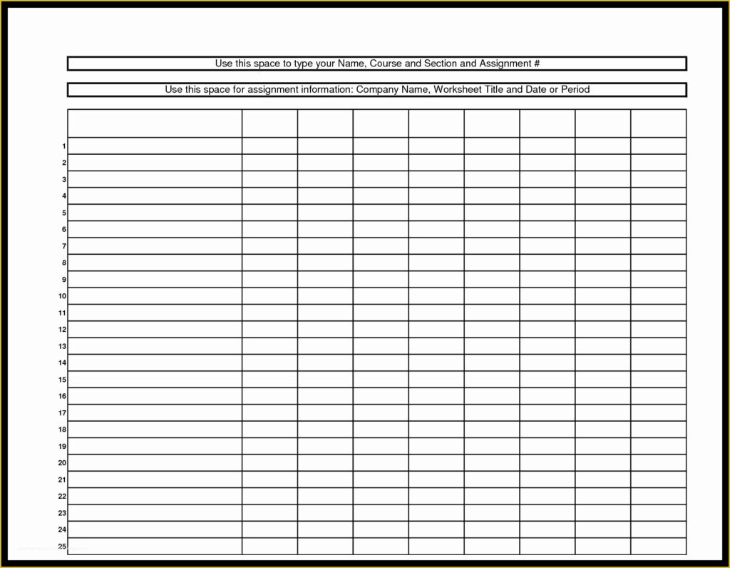 Free Blank Charts: Printable Templates Ready! - Printables for Everyone