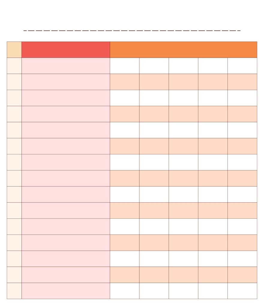 Free Editable Chart Templates - Templates Printable