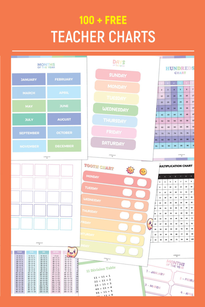 Free Printable Data Charts For Teachers - Free Classroom Charts for Teachers | Classroom charts, Free classroom ...