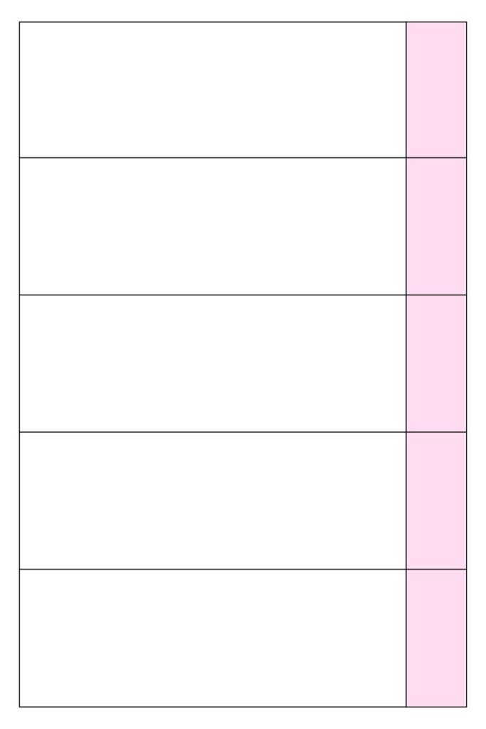 Free Printable Five Column Chart - Get Organized with Our Free Printable 5 Column Chart — PrintablePad Charts