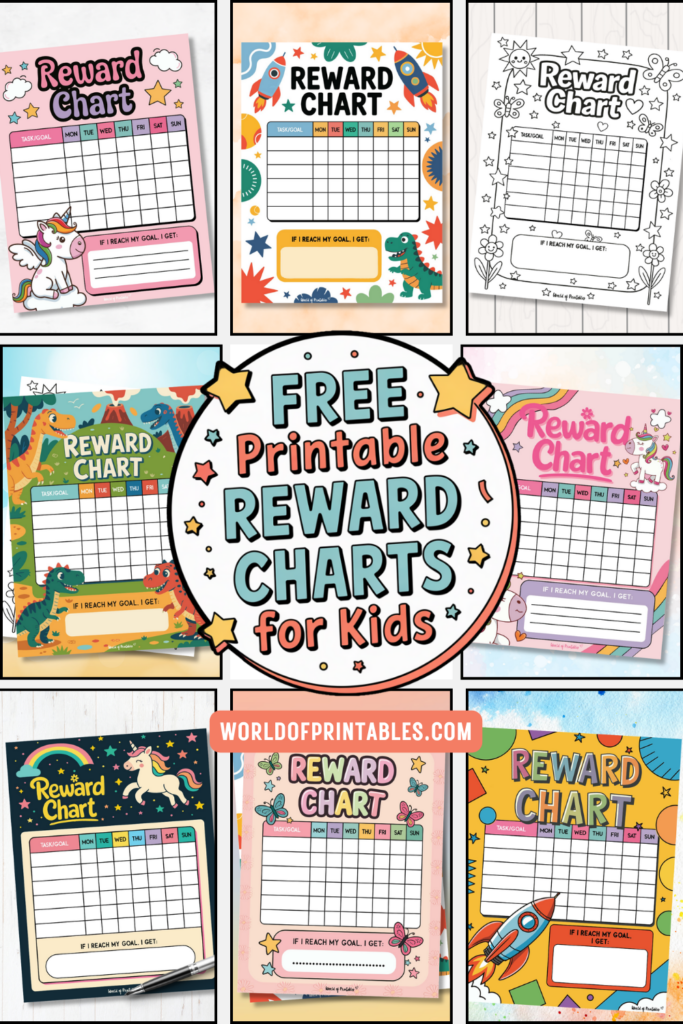 Free printable reward chart – Artofit